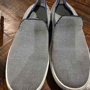 Rothy’s Blue and white slip on Sneakers